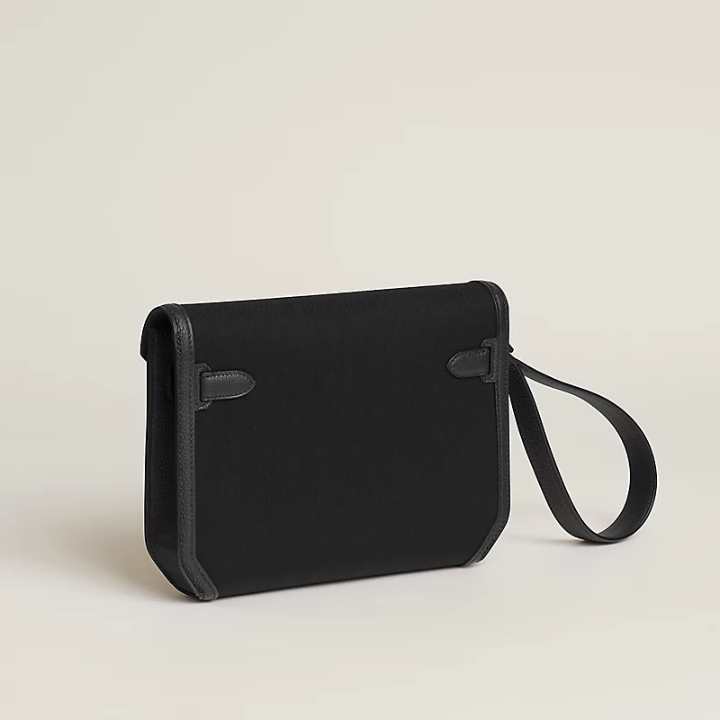 Hermes Kelly Depeches 25 Monochrome Pouch - Image 7
