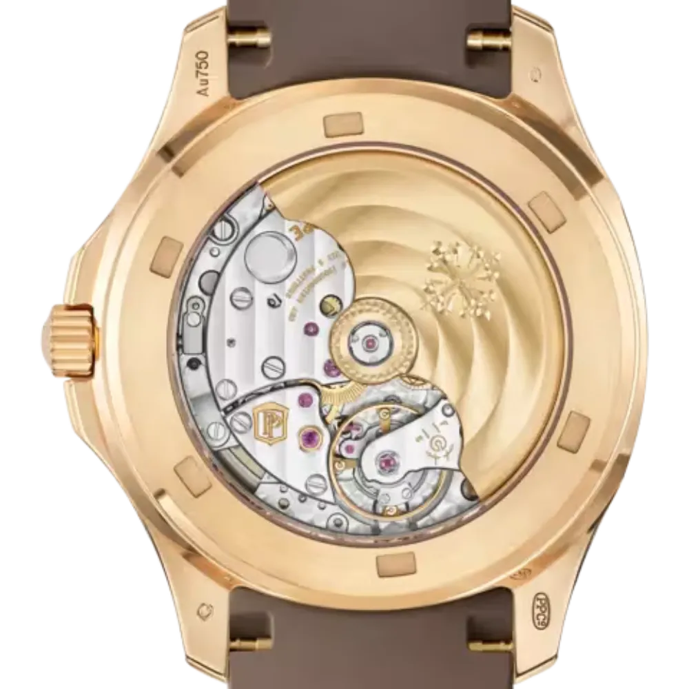 Patek Philippe Aquanaut 5268/200R-010 Rose Gold Taupe Brown Dial Diamond Bezel - Image 5