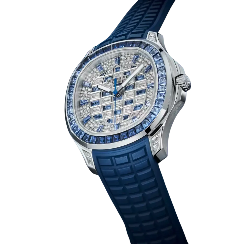 Patek Philippe Aquanaut Luce 5268/461G-001 White Gold Diamond Blue Sapphire Dial - Image 8