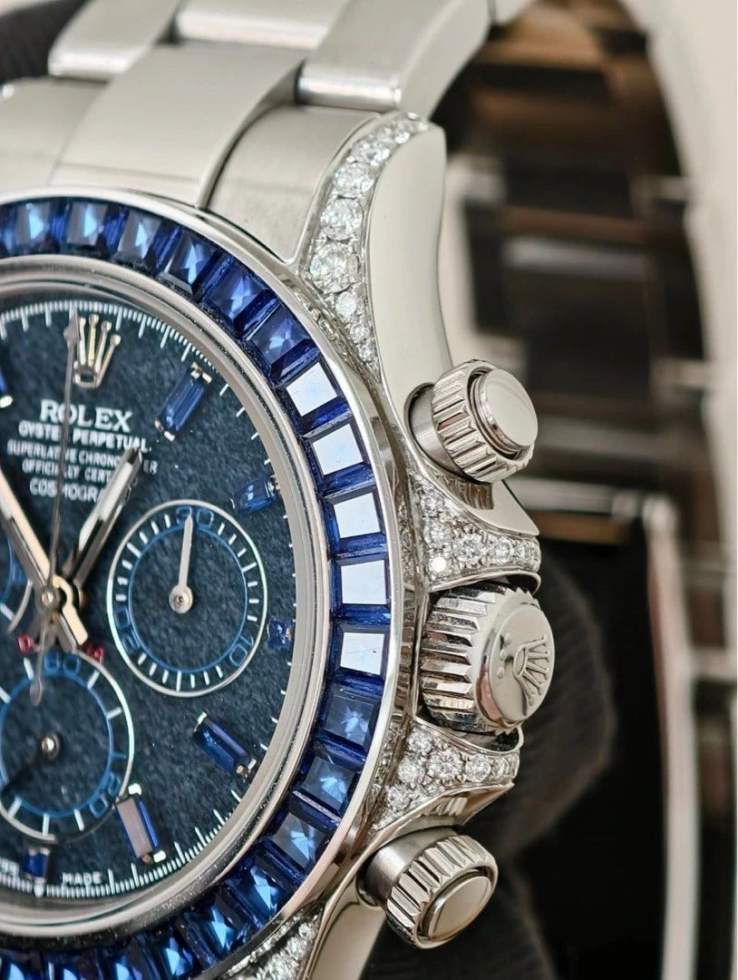 Rolex Cosmograph Daytona – White Gold & Sapphire Bezel – Ref. 126599TSA - Image 5