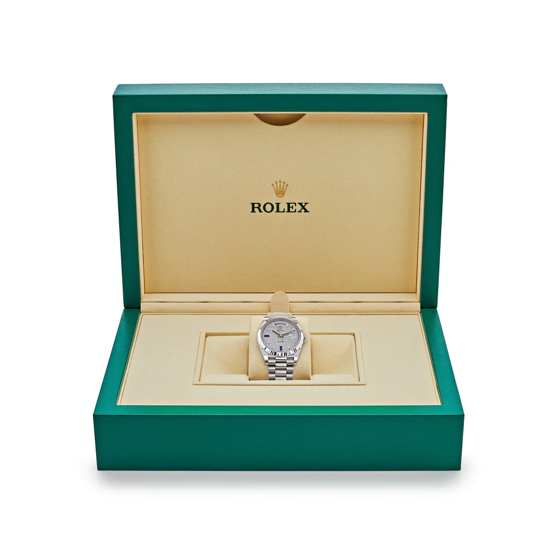 Rolex Day-Date 40 228236 Platinum Pavé Diamond Dial - Image 7