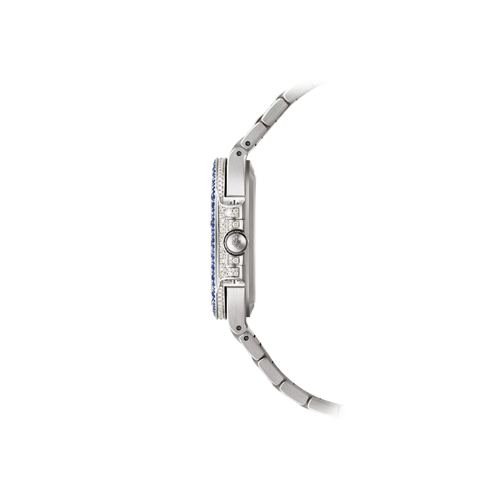 Patek Philippe Nautilus 7118/1451G 'Ladies Haute Joaillerie' White Gold Diamond Blue Sapphire Set - Image 4